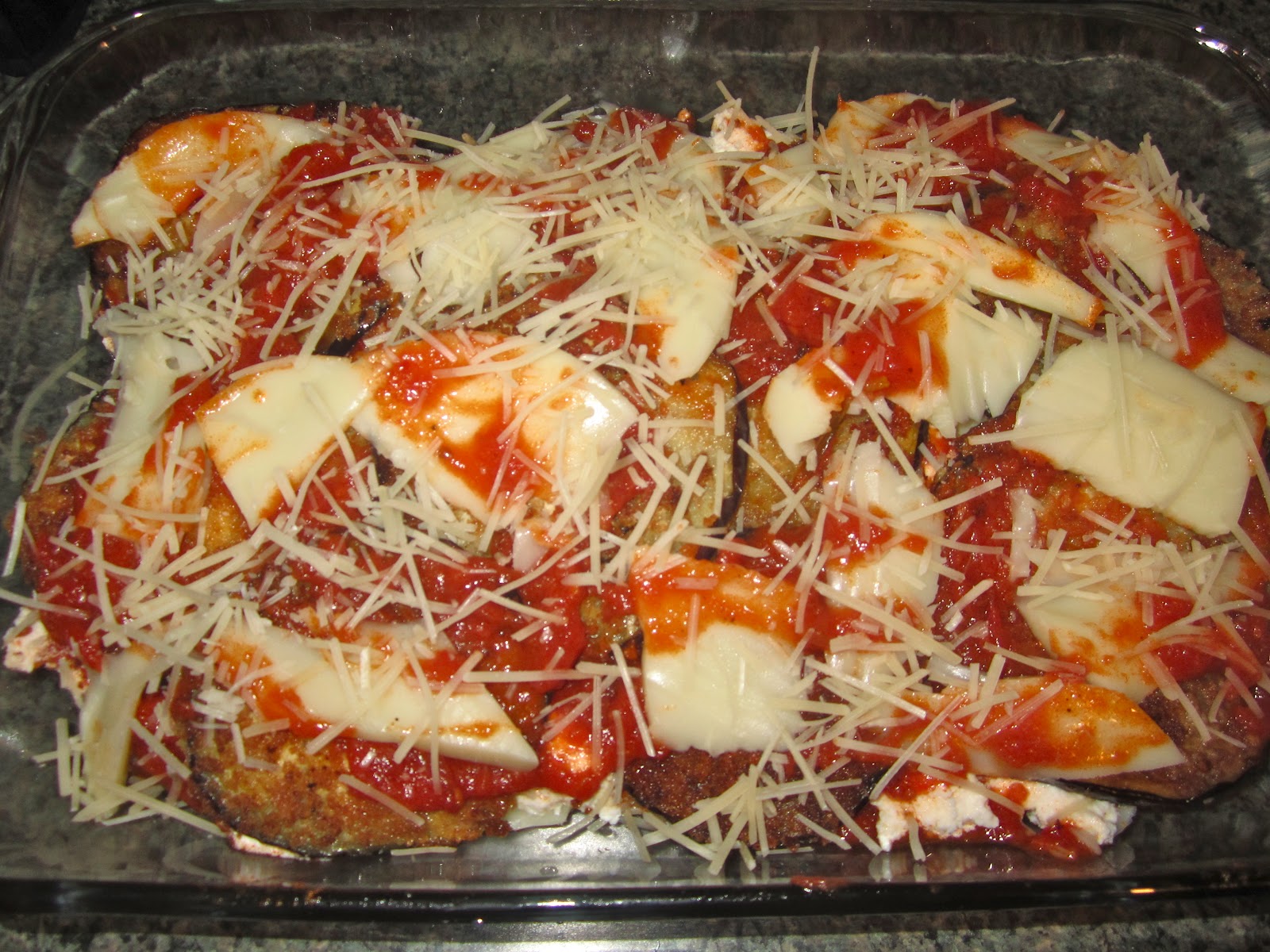 cook a mama Eggplant Parmigiana