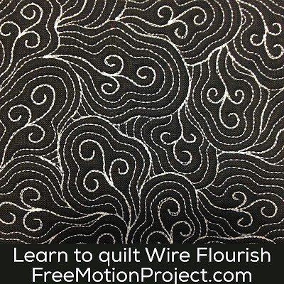 Learn how to quilt Wire Flourish