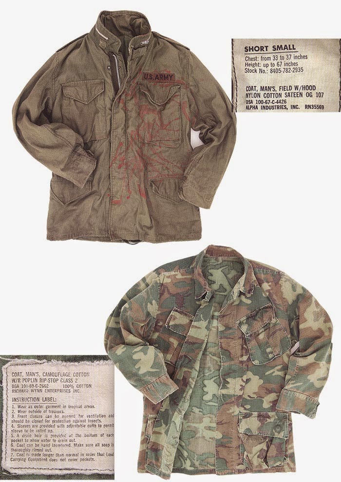 Mens Collections Vintage Military Utility Jackets