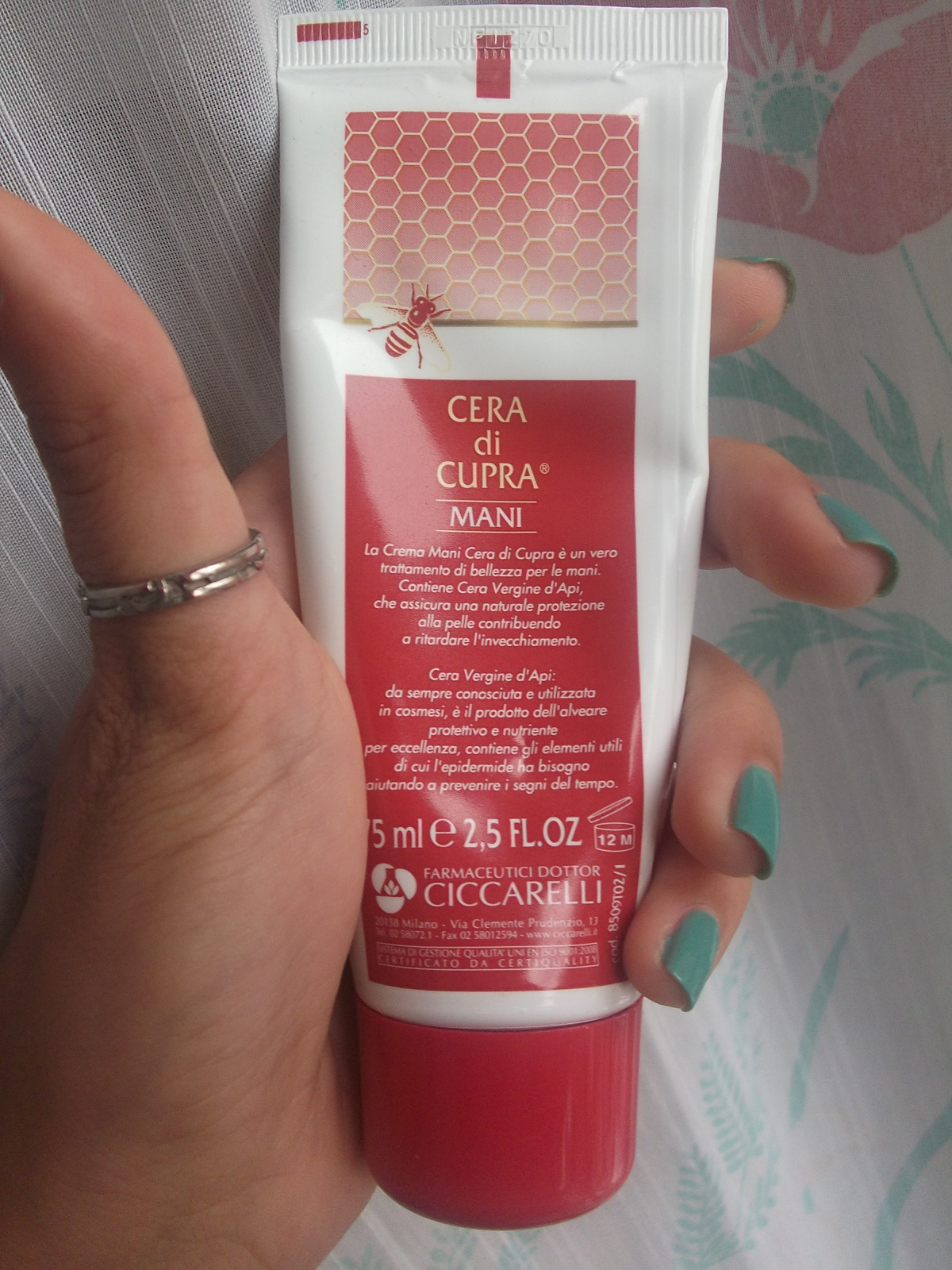 cera di cupra per mani