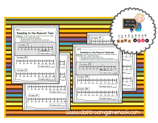 Classroom Freebies Too: Rounding with a Number Line