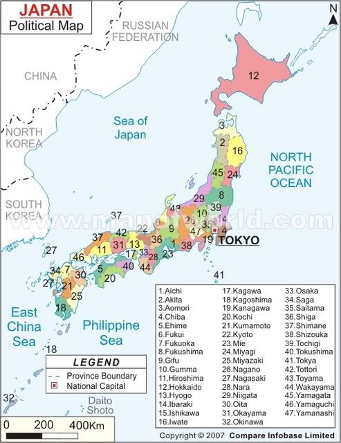 1 Hokkaido Peta Saitama Jepang