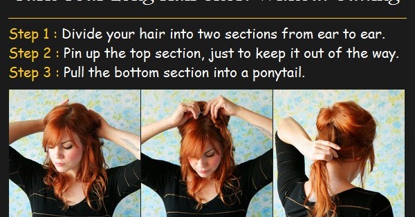 Pinterest Tutorials Turn Your Long Hair Short Without Cutting