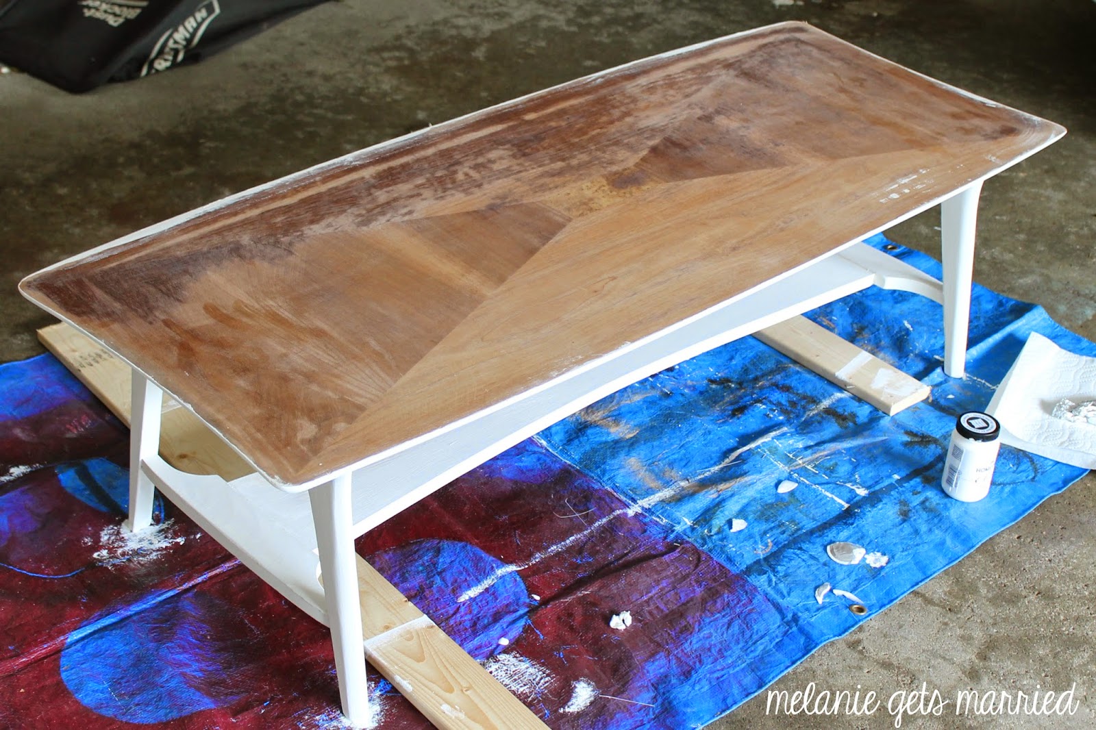 Making It In The Mitten Wood Plank Coffee Table