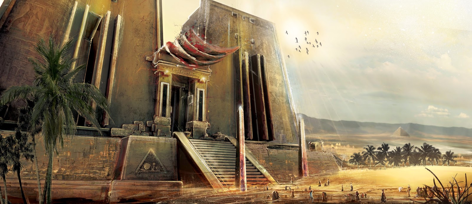 Concept Art Zone egyptian gate