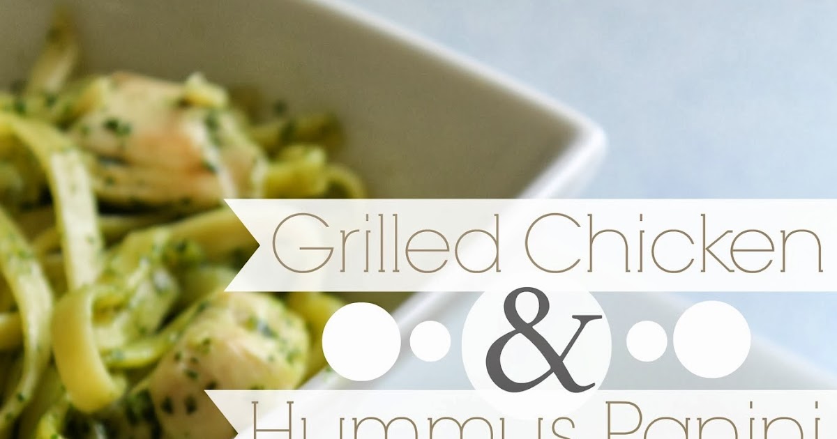 Cook and Craft Me Crazy Grilled Chicken & Hummus Panini