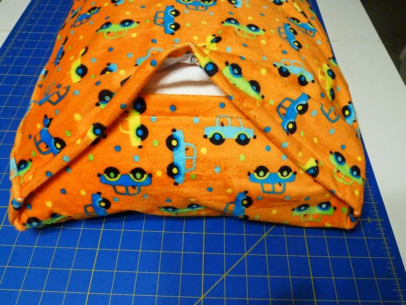 Quilt Kisses Minky Pillow Case Tutorial