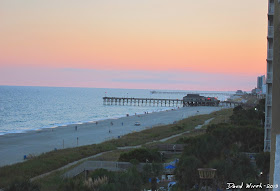 myrtle beach sunset pier
