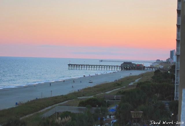 myrtle beach sunset pier