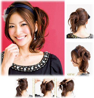 Prom Ponytail Hairdos. Korean Ponytails Hair Styles