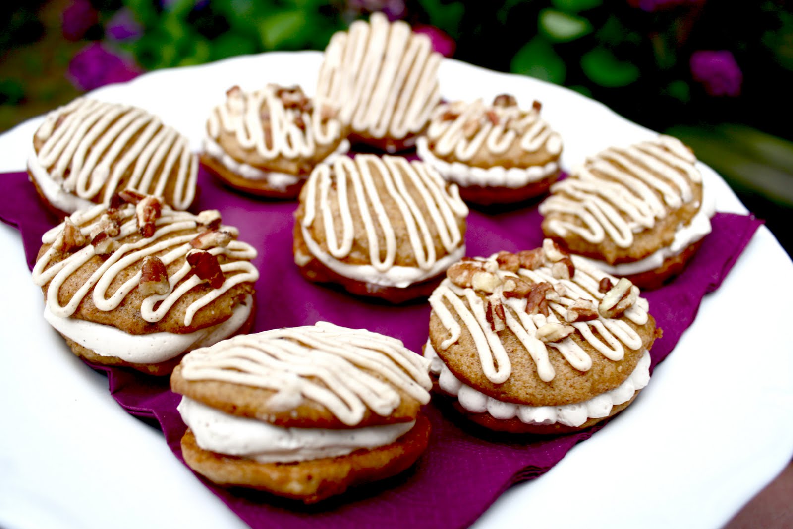 Chocolate Therapy Sweet Potato Pie Cookies with a Cinnamon Maple