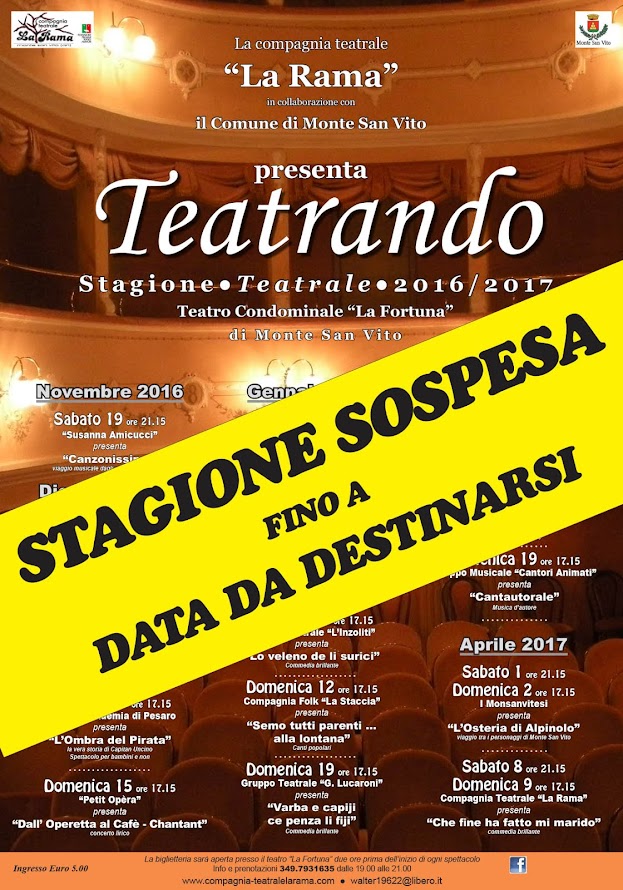 STAGIONE TEATRANDO 2016-2017