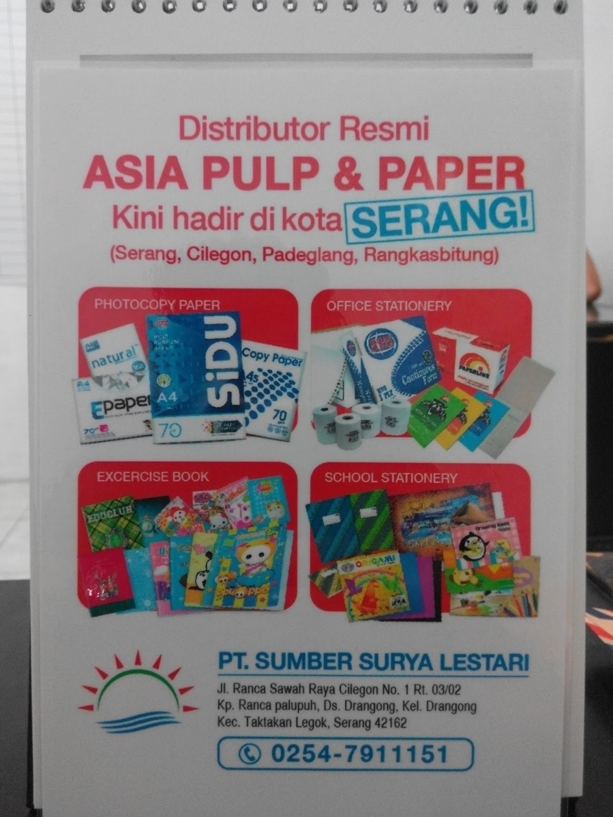 Distributor Kertas HVS Sinar Dunia dan Stationery