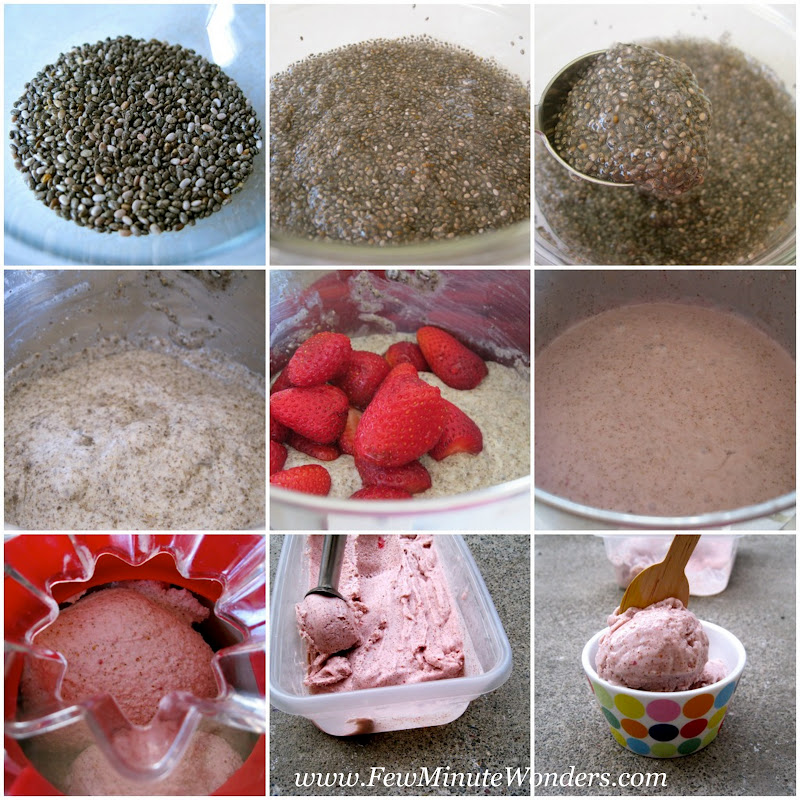 Using Chia Seeds As A Substitute For Eggs In Strawberry Ice Cream Few