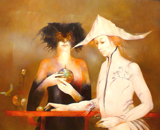 Anne Bachelier 1949 | French Surrealist painter