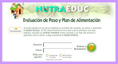 Evaluación de Peso y  Plan de Alimentación