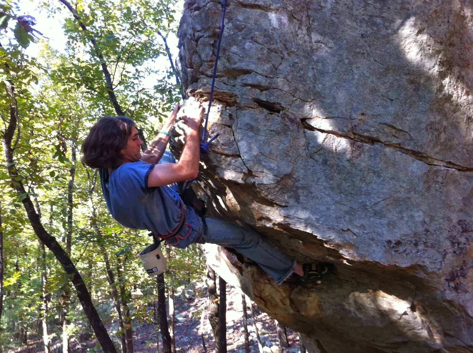 Paul Booker Rock Climbing at McGee Creek State Park in Oklahoma