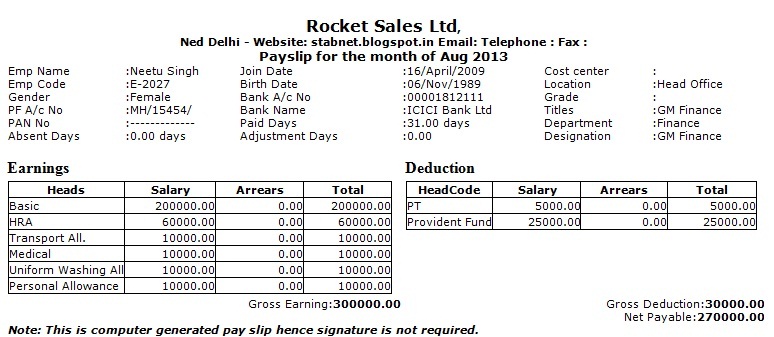 salary slip format in word doc under fontanacountryinn com salary slip format in word free download