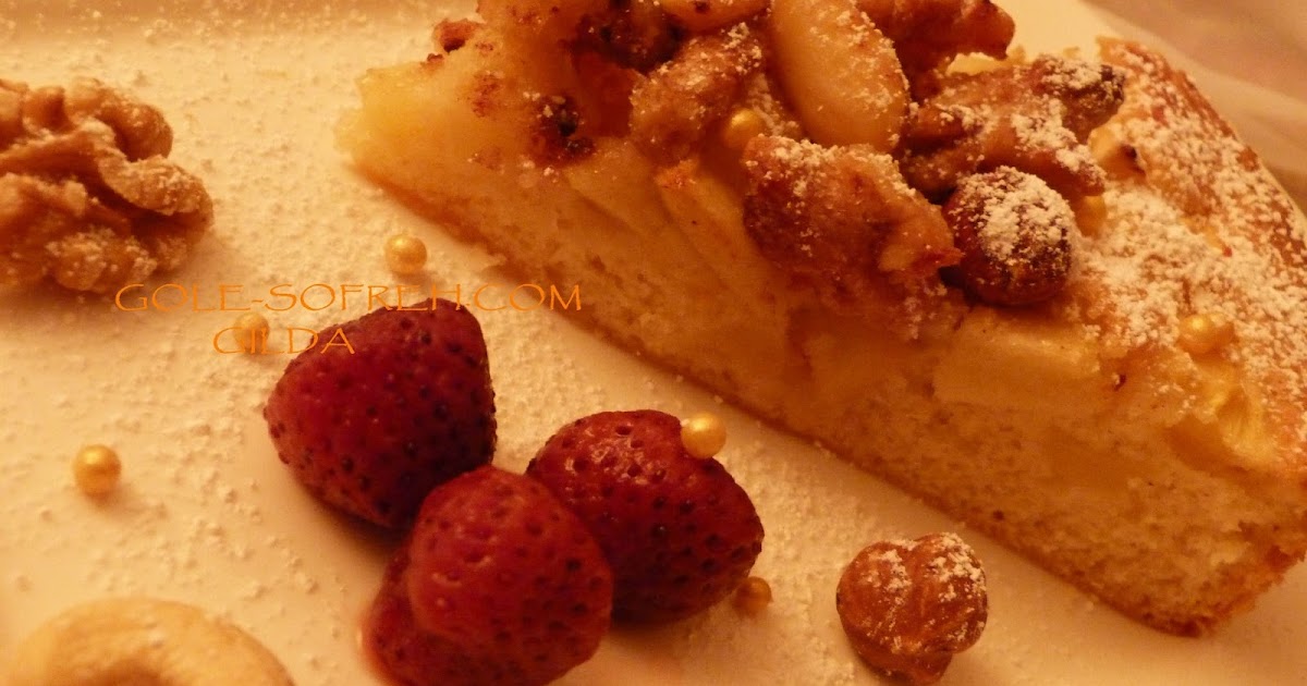 گل سفره: Toskanischer Kuchen - کیک توسکانا