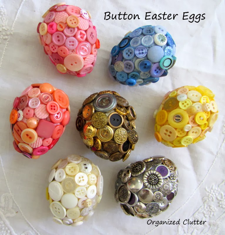 Styrofoam Button Easter Eggs