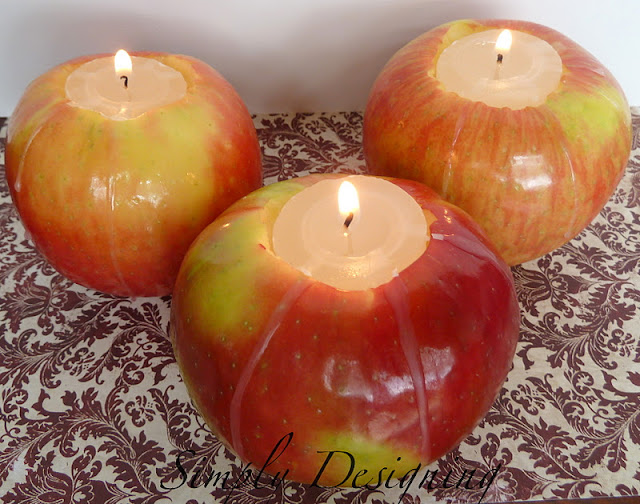 Apple Votives - perfect fall decor that is so simple to make! This would be perfect for a Thanksgiving centerpiece tablscape or for fall mantle decor! See full tutorial by clicking on image! #diy #fall #falldecor #thanksgiving #thanksgivingdecor #tablescape #centerpieces #apples #votives #candles Apple Votives - perfect fall decor that is so simple to make! This would be perfect for a Thanksgiving centerpiece tablscape or for fall mantle decor! See full tutorial by clicking on image! #diy #fall #falldecor #thanksgiving #thanksgivingdecor #tablescape #centerpieces #apples #votives #candles