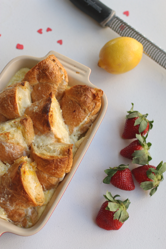 Baked Croissant French Toast with Lemon Cream Cheese Everyday Reading