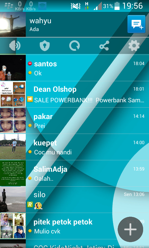 BBM Mod Transparant with floating main tab BBM Mod Transparant with floating main tab