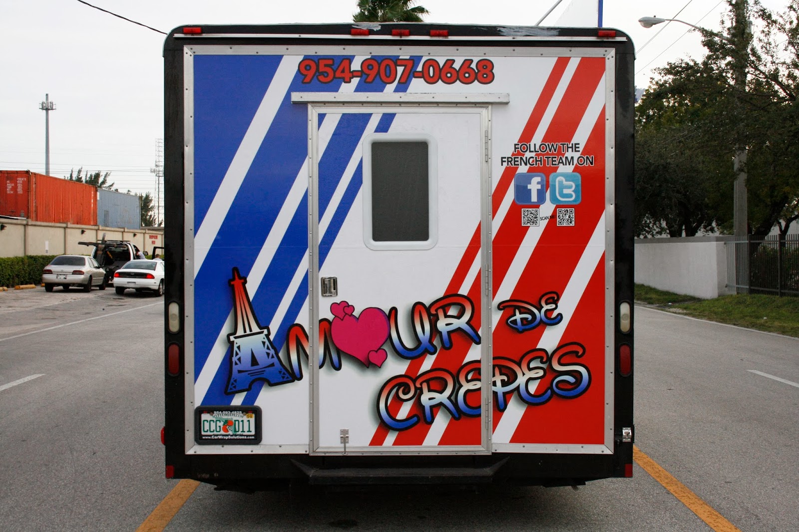 Food Truck Concession Trailer Vinyl Wrap Fort Lauderdale Florida