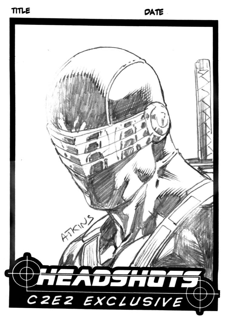 Snake-Eyes Original Sketch Card
