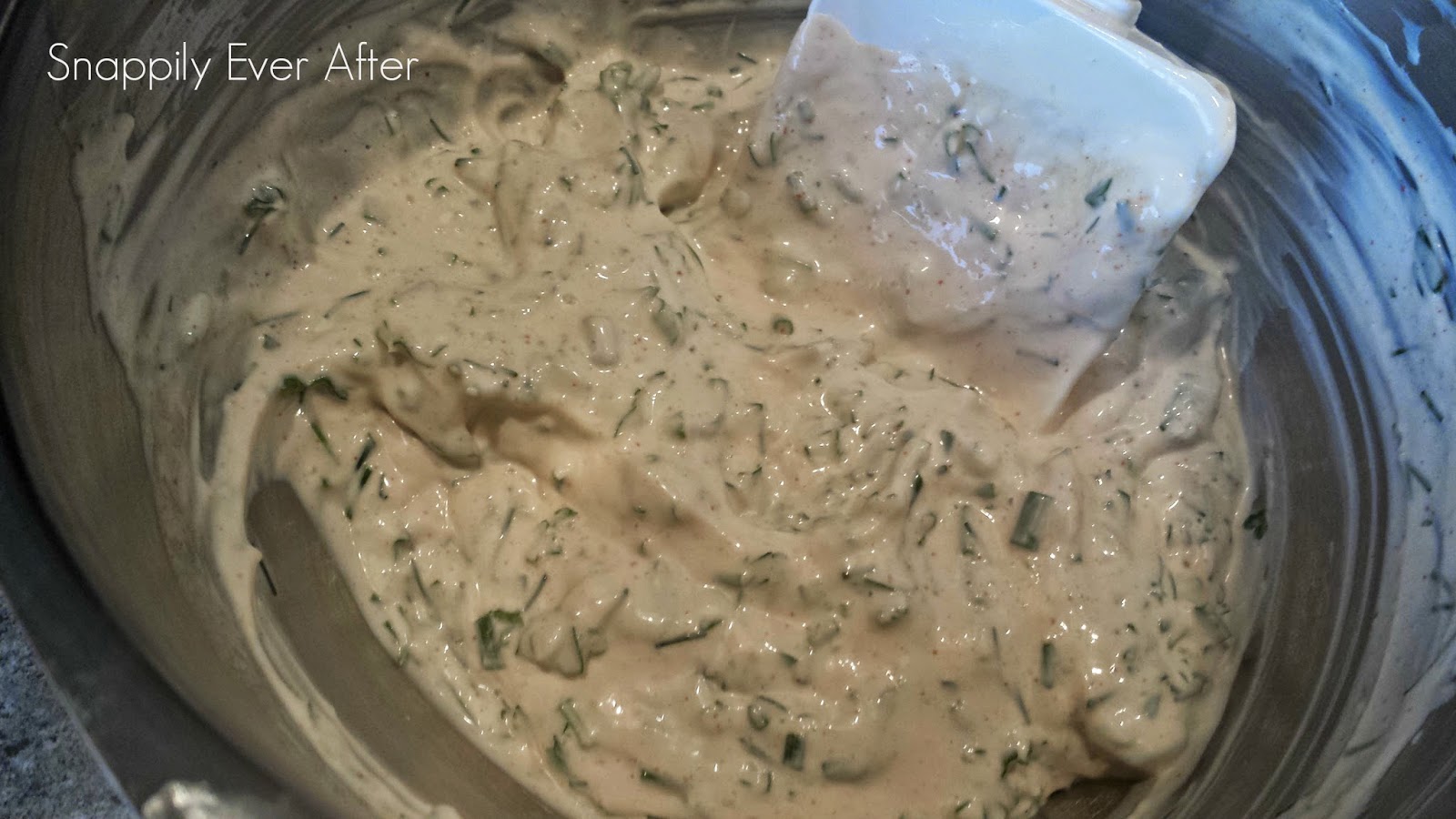 Snappily Ever After Homemade Ranch with Herbs and Yogurt