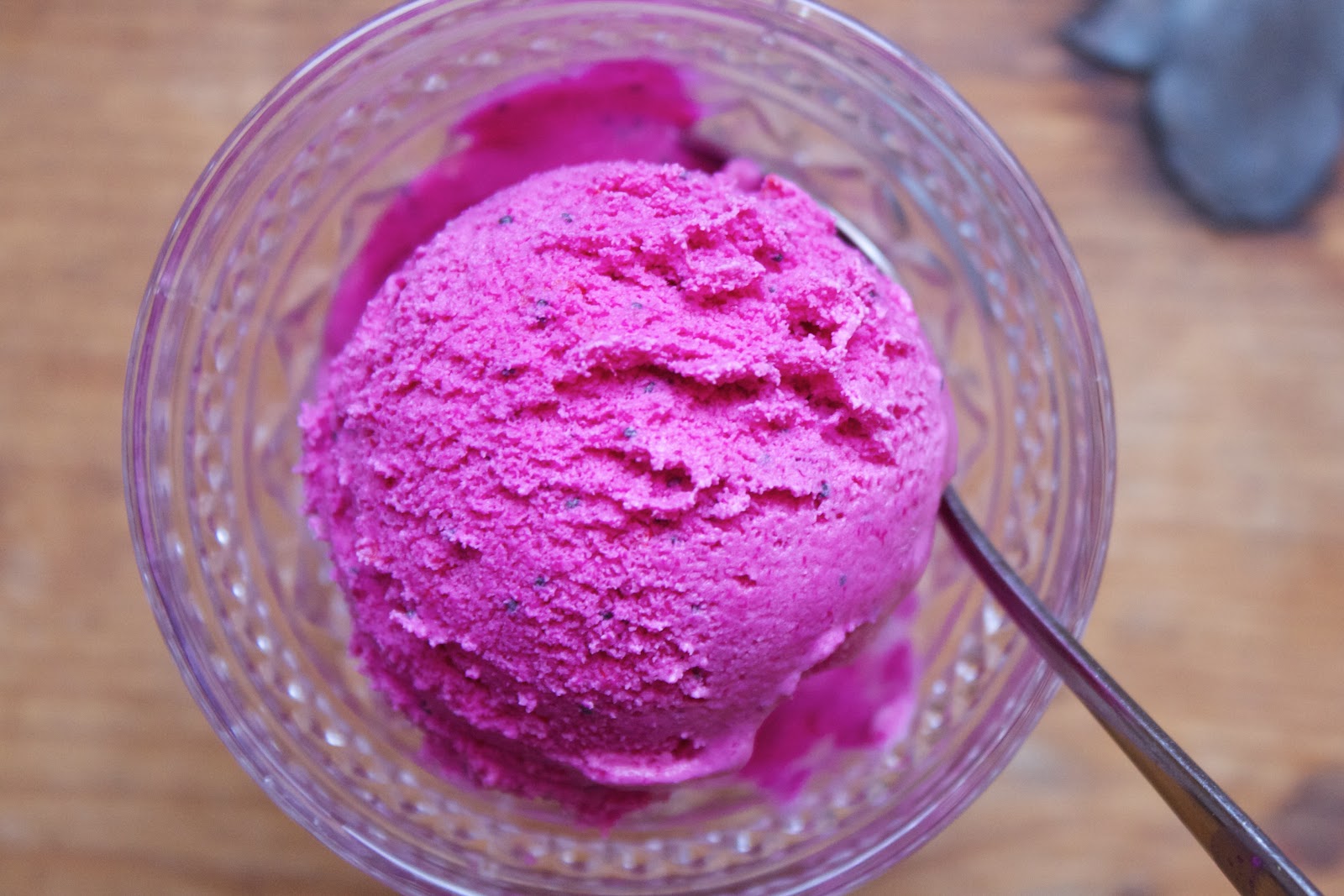 CosmoCookie Beet Ice Cream with Orange Zest and Poppy Seeds