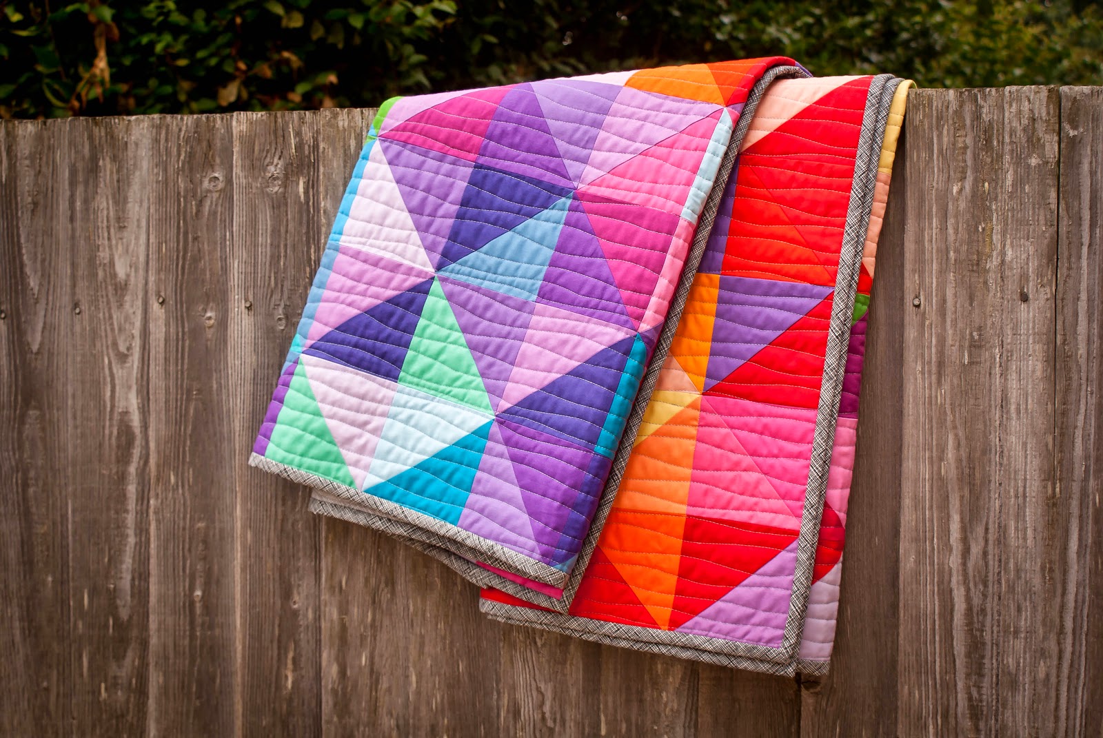 Jeliquilts 'Postcard from Sweden' aka the IKEA HST quilt