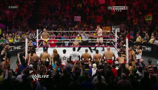 Sheamus Vs CM Punk Lumberjack Match