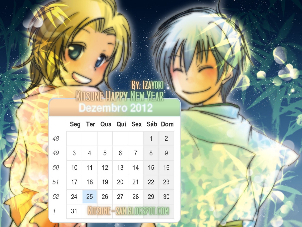 Calendário de anime!  Anime, Dezembro, Calendário