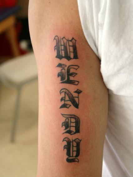 Cursive Tattoo Fonts