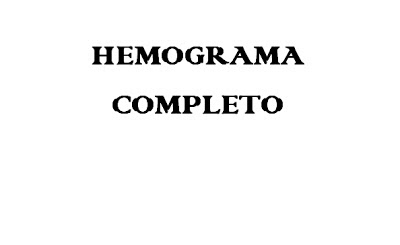 Exames de hemograma