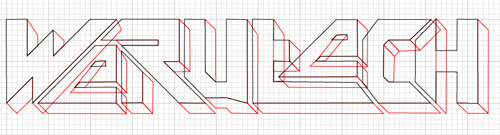 Membuat Desain Huruf Tipografi Futuristik Dengan Adobe Illustrator