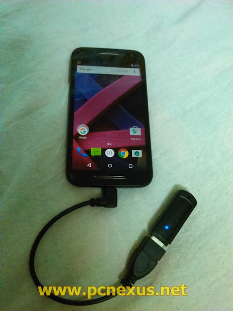 Moto g 2015 OTG cable connection