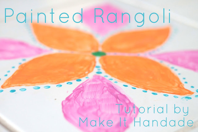 Painted Rangoli for Diwali Tutorial by Make It Handmade