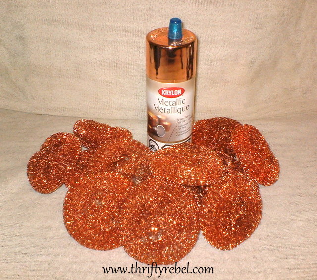 Rusty Rooster Scouring Pad Fall Wreath Color Me Thrifty