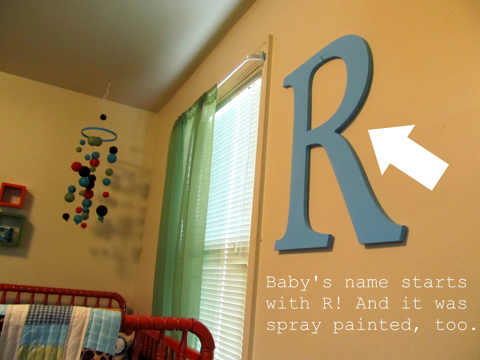 The Pretty Life Girls The DIY Nursery Series I heart spray paint.