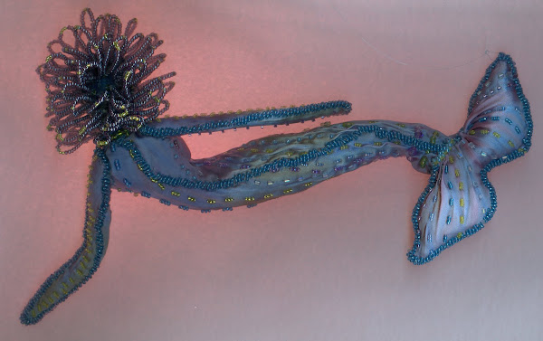 mermaid back blue with wire hair