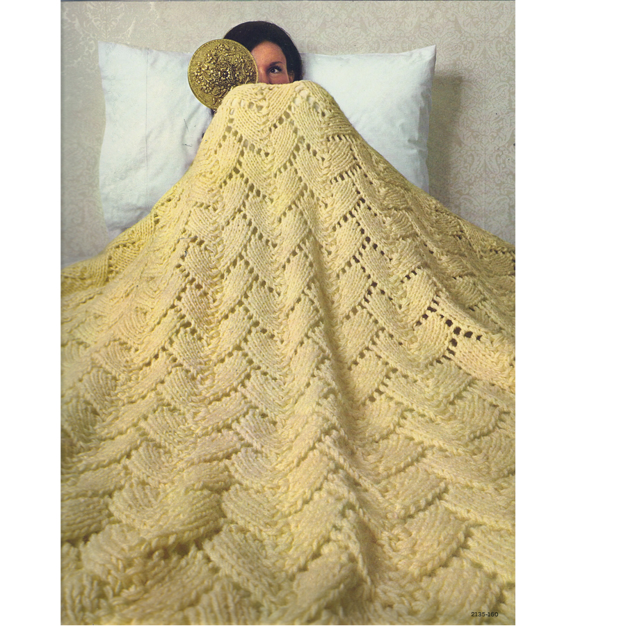 Vintage Knit Crochet Shop Talk Bernat Afghans to Knit Crochet, Book 160