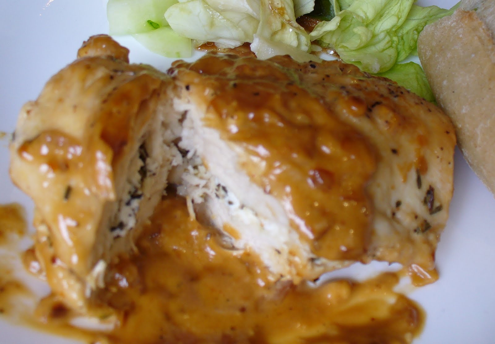 Recipe Shoebox Goat Cheese and Herb Stuffed Chicken
