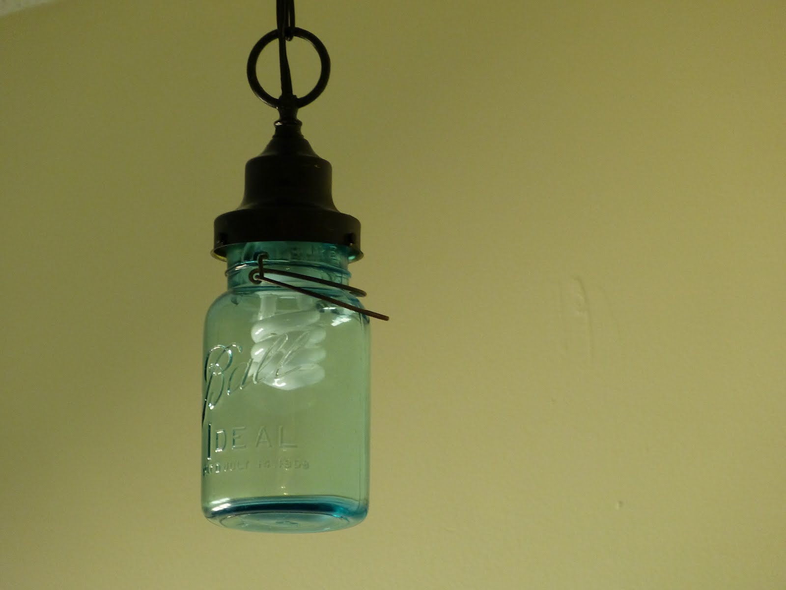 the homespun heart Mason Jar Pendant Light
