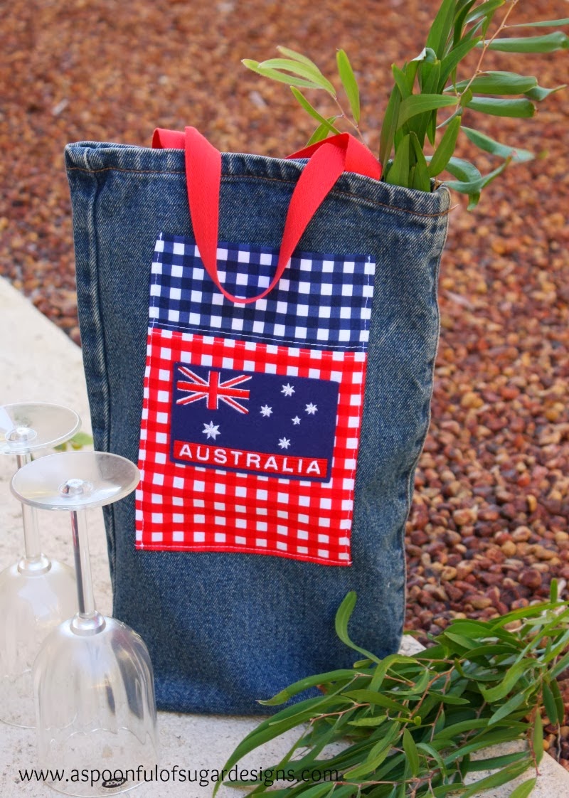 http://www.aspoonfulofsugardesigns.com/2014/01/recycled-denim-wine-tote-australia-day.html