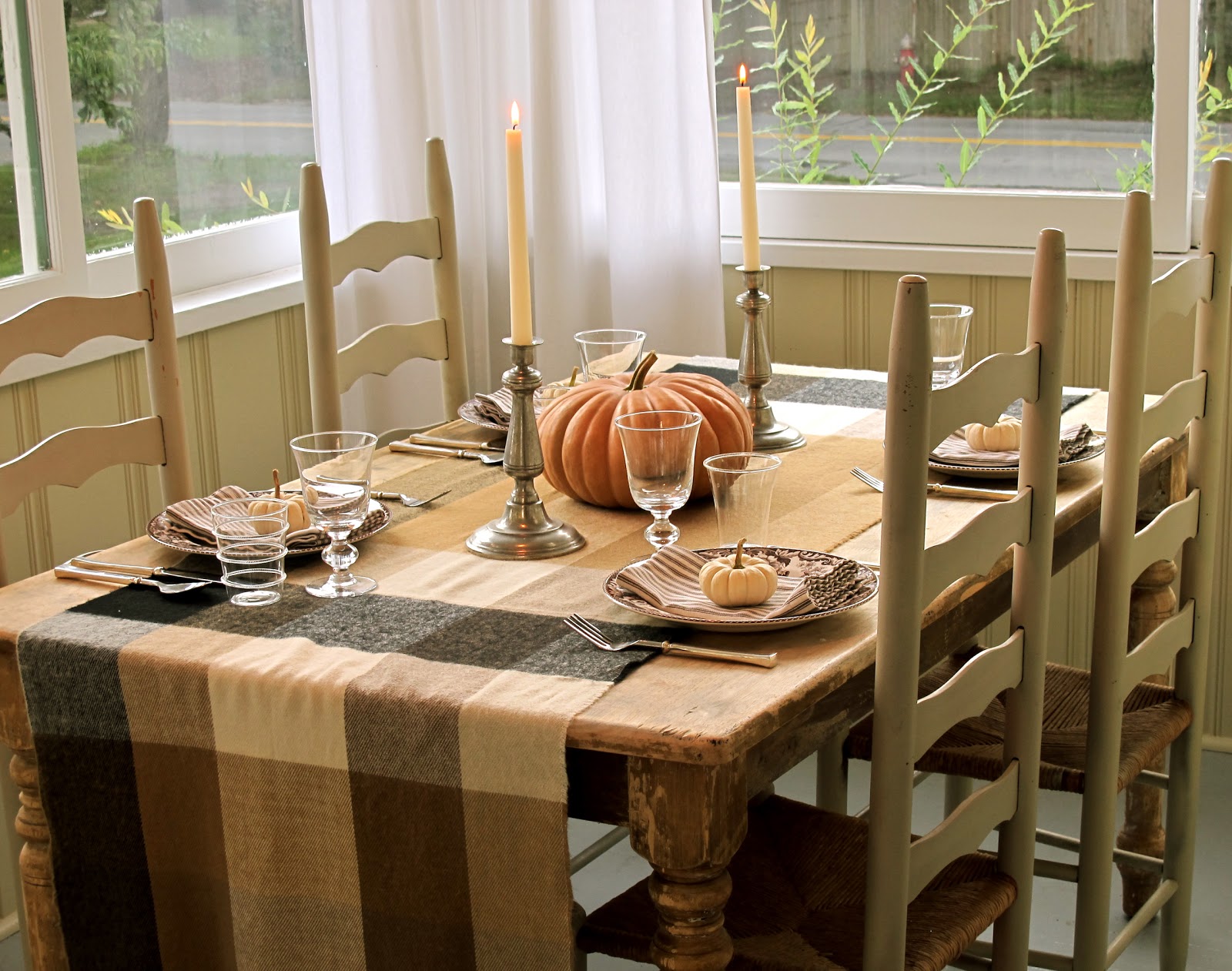 Jenny Steffens Hobick Fall Table Setting Fall Entertaining Fall Dinner Party