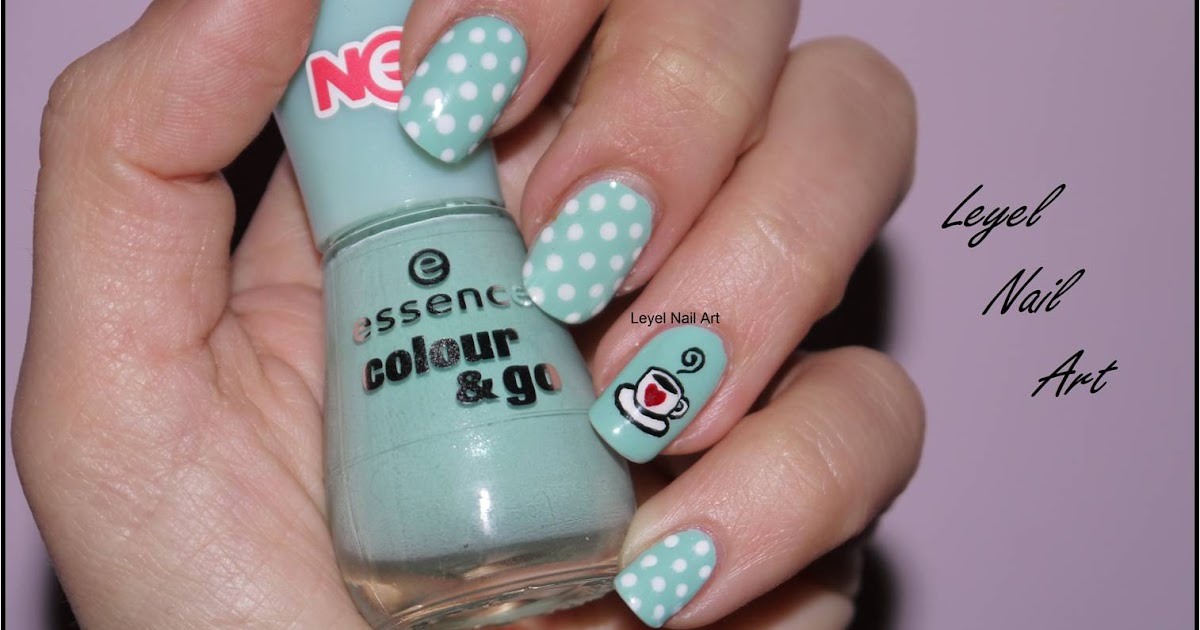 Lady Leyel Nail Art Cute Coffee Cup Nail Art