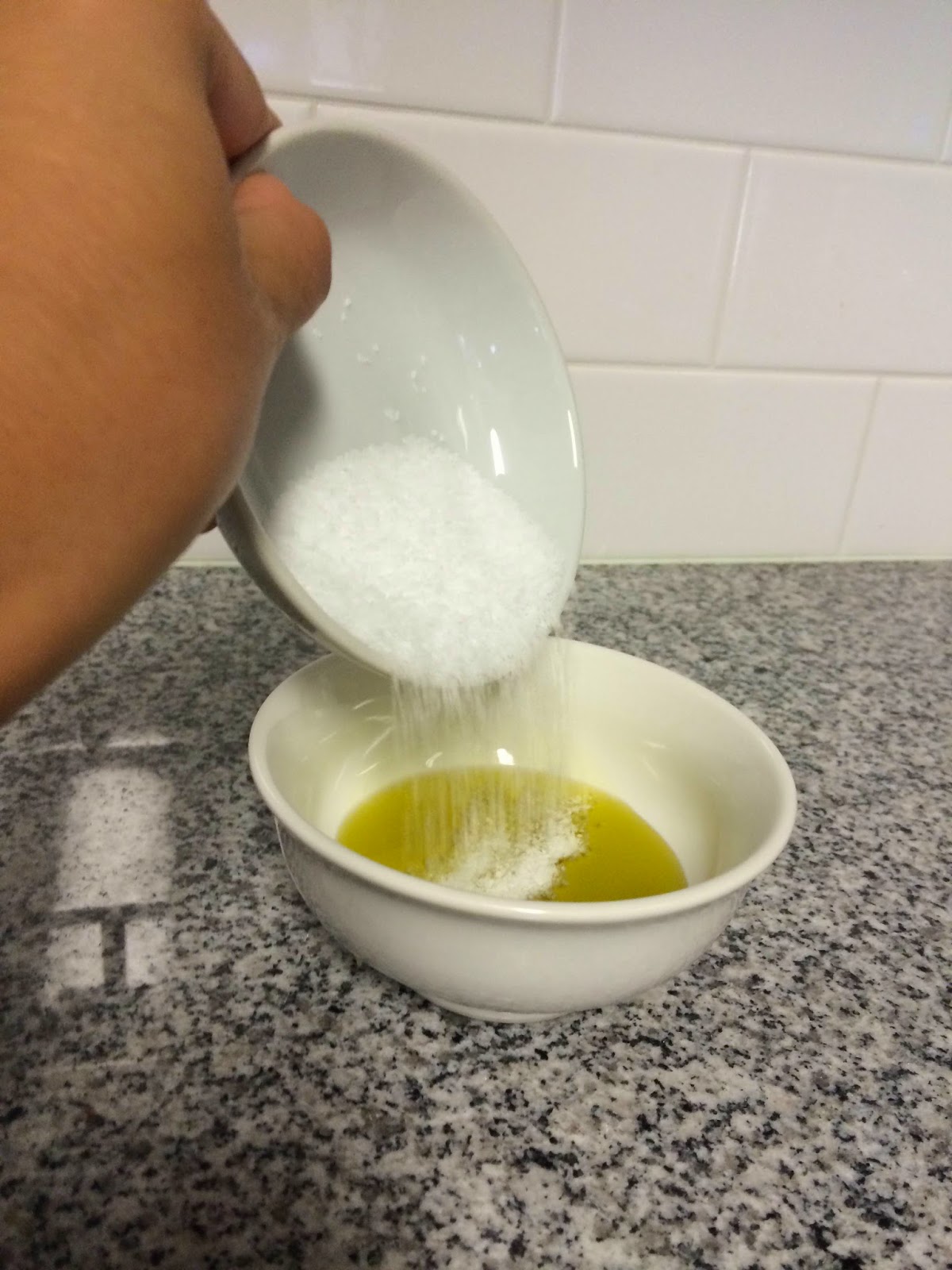 Bombshell Beauty Weekly Routine Salt and Olive Oil Cuticle Scrub