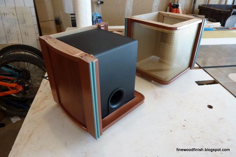 Fine Wood Finishing Art Deco Speaker Enclosures